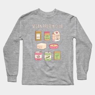 Cute Vegan Protein Club Long Sleeve T-Shirt